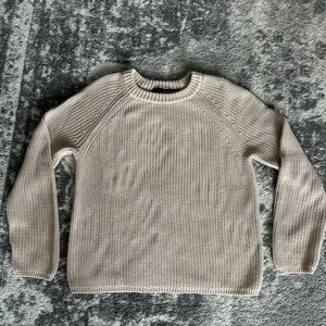 Jenni Kayne Women's Fisherman Tan Crewneck Sweater